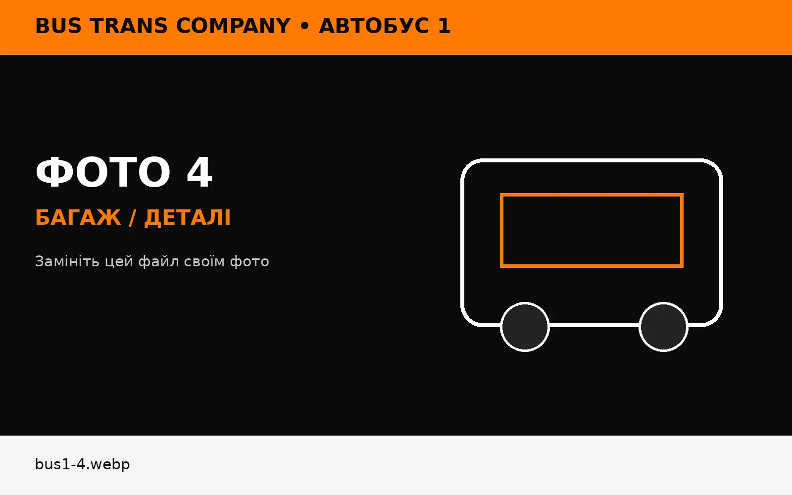 Багажний відсік автобуса 1 Bus Trans Company